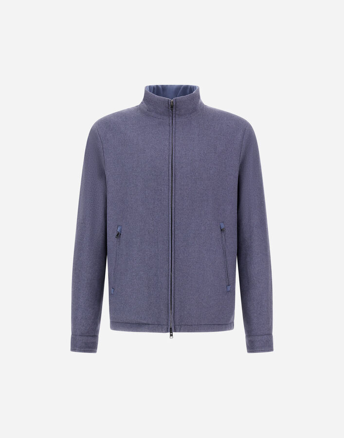Herno RESORT BOMBER JACKET IN CASHMERE AND SILK  GI00102UR380879122