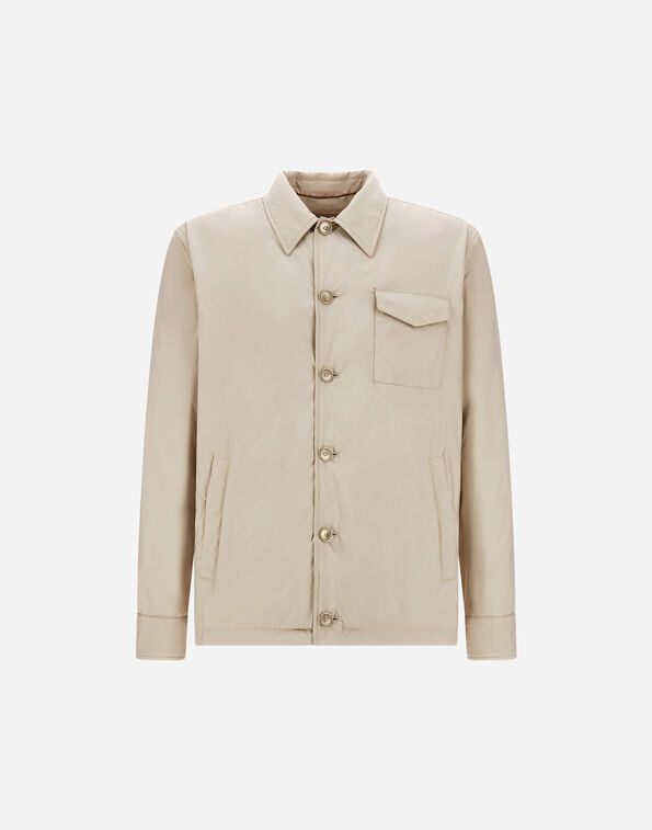 Herno RESORT OVERSHIRT IN LIGHTWEIGHT MATT NYLON AND SUEDE-EFFECT MICROFIBRE  GI00108UR129151985