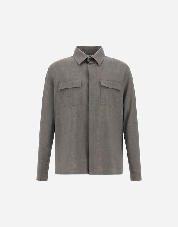Herno SHIRT IN BI-STRETCH WOOL  CM000022U334882600