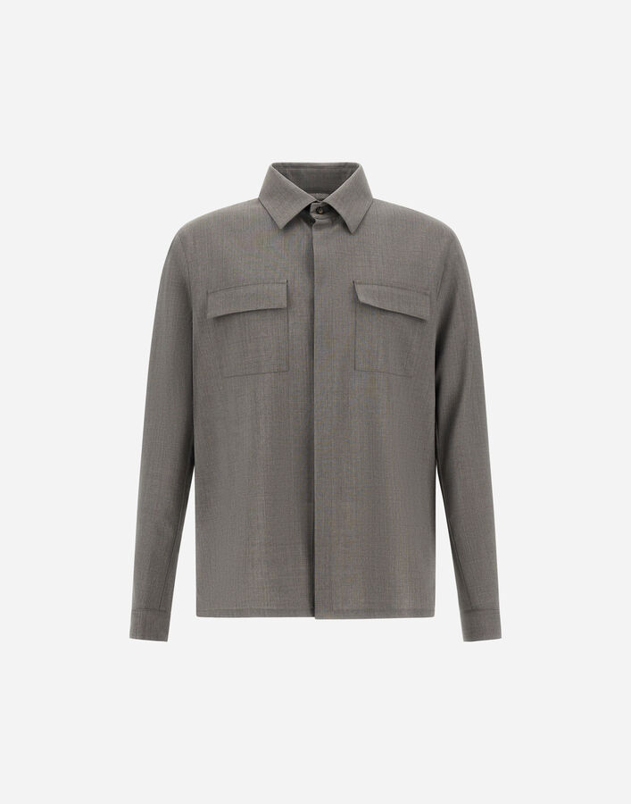 Herno SHIRT IN BI-STRETCH WOOL  CM000022U334882600