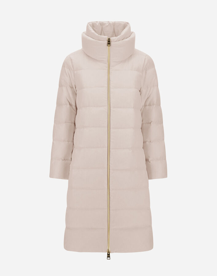 Herno LONG JACKET IN CASHMERE, SILK AND SATIN  PI002175D380871985