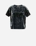 Herno T-SHIRT IN MARBLED VELVET  JG000251D12639S9487