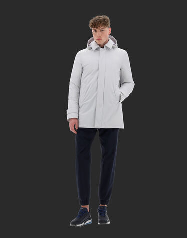 LAMINAR CARCOAT IN 2 LAYERS GORE-TEX in Ice for Men | Herno®