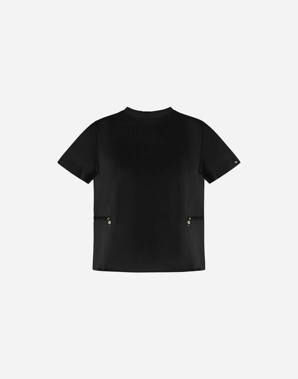 Herno T-SHIRT IN CHIC COTTON JERSEY AND NEW TECHNO TAFFETA  JG000224D520069300