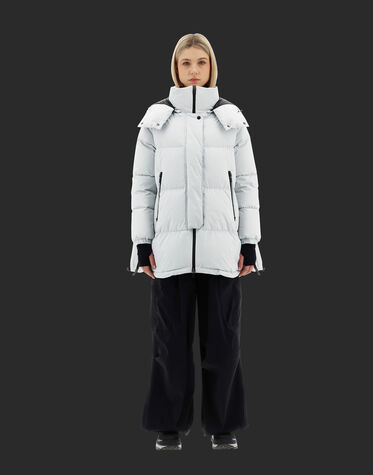 LAMINAR OVERSIZE GORE-TEX WINDSTOPPER COAT in Ice for Women | Herno®