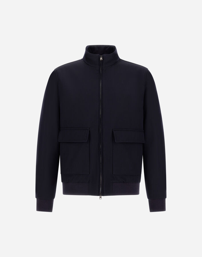 Herno FINE WOOL BOMBER JACKET  GI000665U331869200