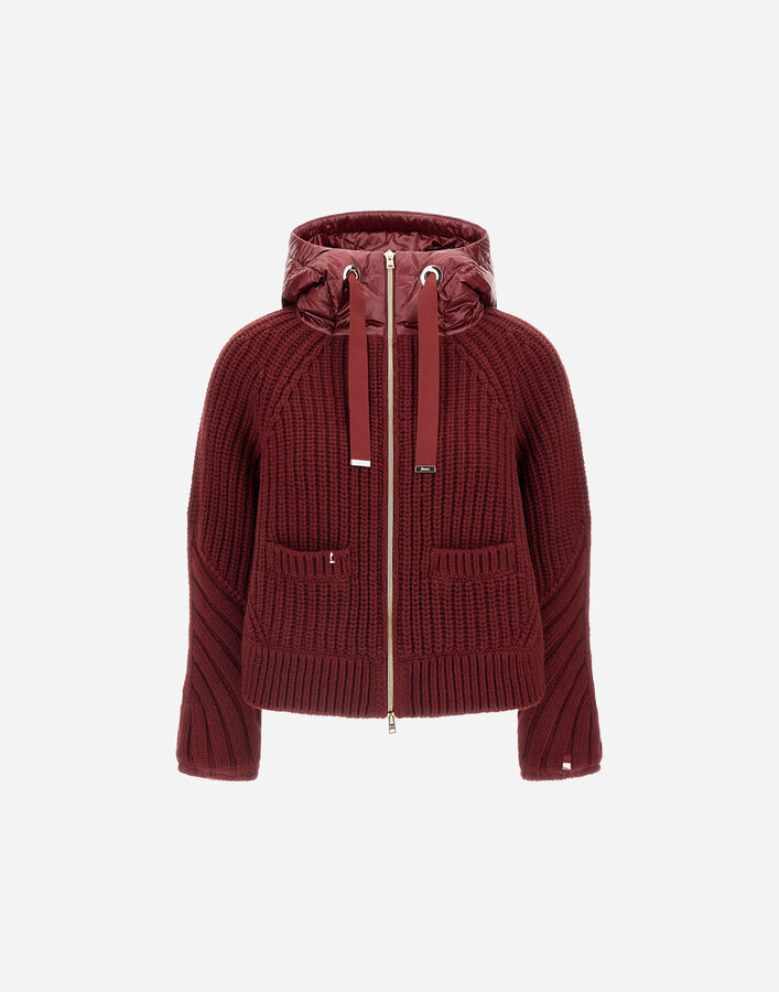 Herno CARDIGAN IN COB STITCH WOOL AND NYLON ULTRALIGHT  MP000150D700165950