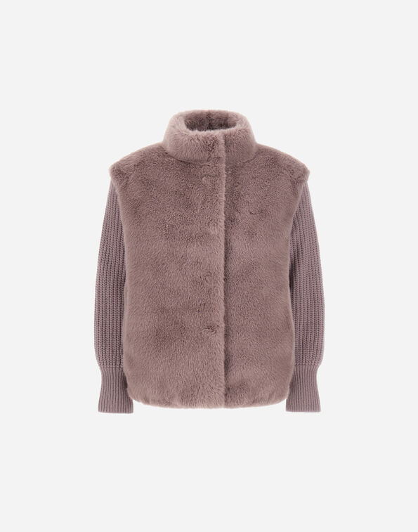 Herno RESORT JACKET IN FAUX MINK FUR  GC00072DR126244400