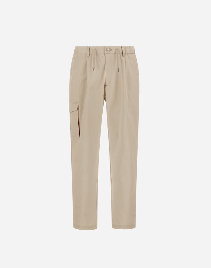 Herno RESORT CARGO TROUSERS IN PURE COTTON  PT00039UR132661100