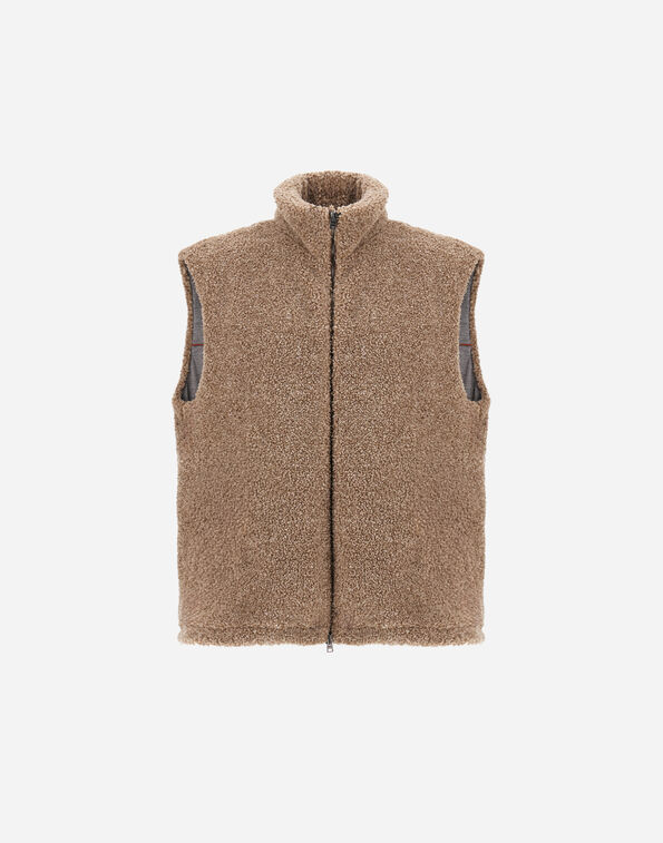 Herno RESORT VEST IN CASHMERE-FEEL FLANNEL  GI00113UR128952600