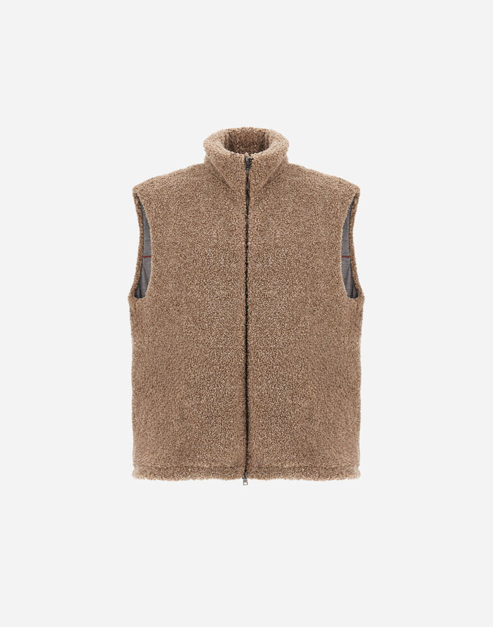 Herno RESORT VEST IN CASHMERE-FEEL FLANNEL  GI00113UR128952600