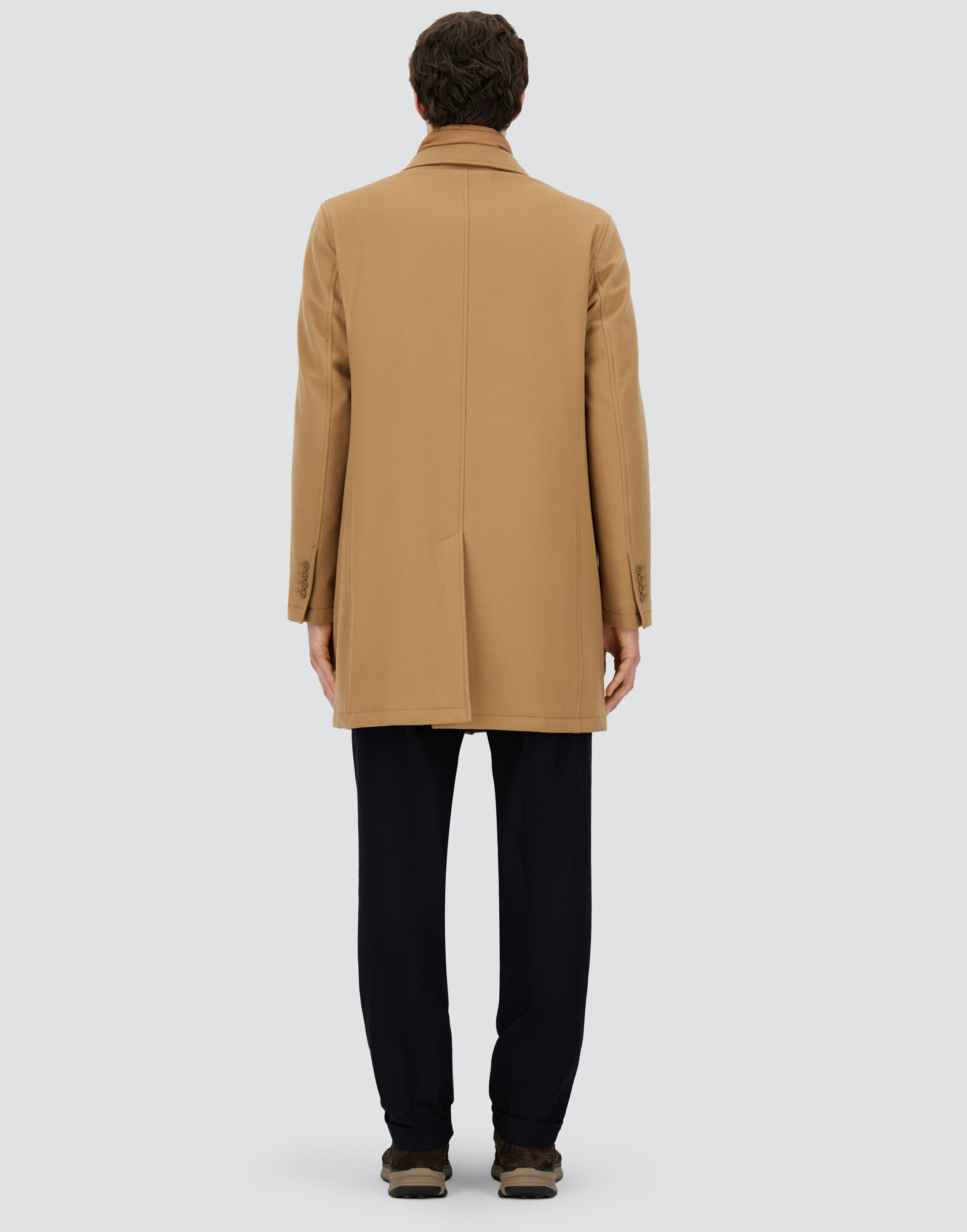 WOOL BEAVER COAT in Camel for Men | Herno®