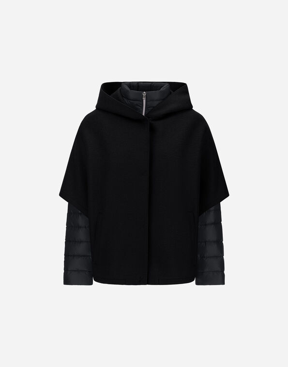 Herno RESORT CAPE IN FELTED WOOL & NYLON ULTRALIGHT  PI00154DR333729300