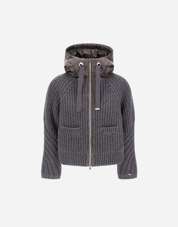 Herno CARDIGAN IN COB STITCH WOOL AND NYLON ULTRALIGHT  MP000150D700169485