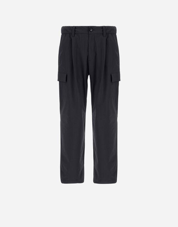 Herno RESORT CARGO TROUSERS IN MELANGE-EFFECT STRETCH NYLON  PT00035UR12742S9490