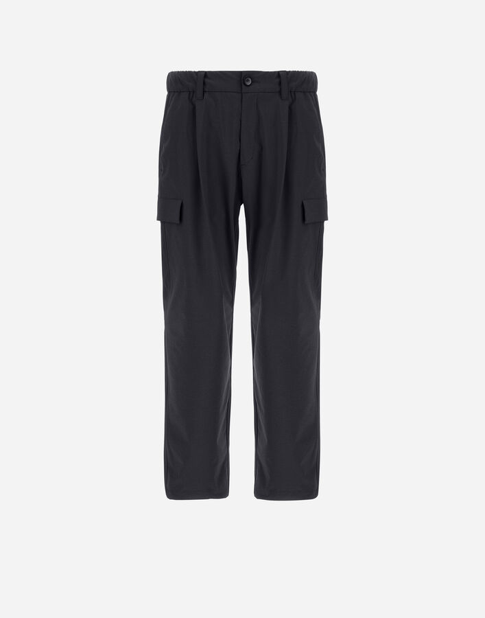 Herno RESORT CARGO TROUSERS IN MELANGE-EFFECT STRETCH NYLON  PT00035UR12742S9490