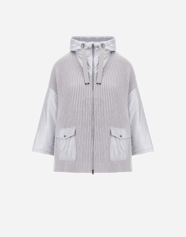 Herno RESORT JACKET IN FISHERMAN&rsquo;S RIB PURE WOOL AND NYLON ULTRALIGHT  MC00036DR702649404