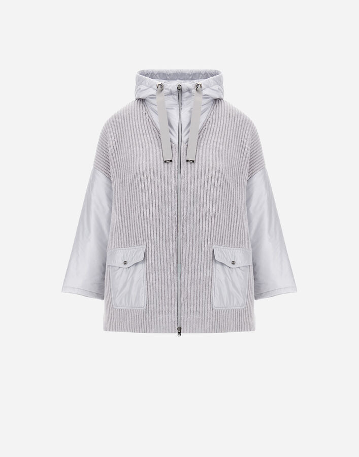 Herno RESORT JACKET IN FISHERMAN&rsquo;S RIB PURE WOOL AND NYLON ULTRALIGHT  MC00036DR702649404