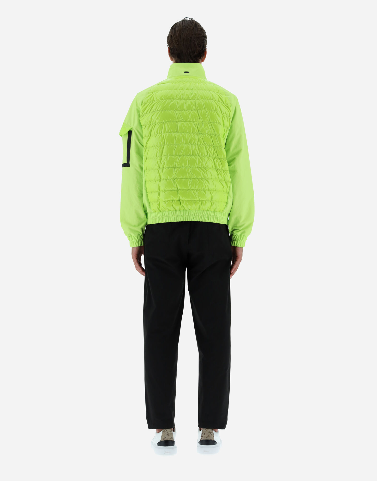 Neon Hibiscus Tropical Pattern Print Men's Bomber Jacket – GearFrost