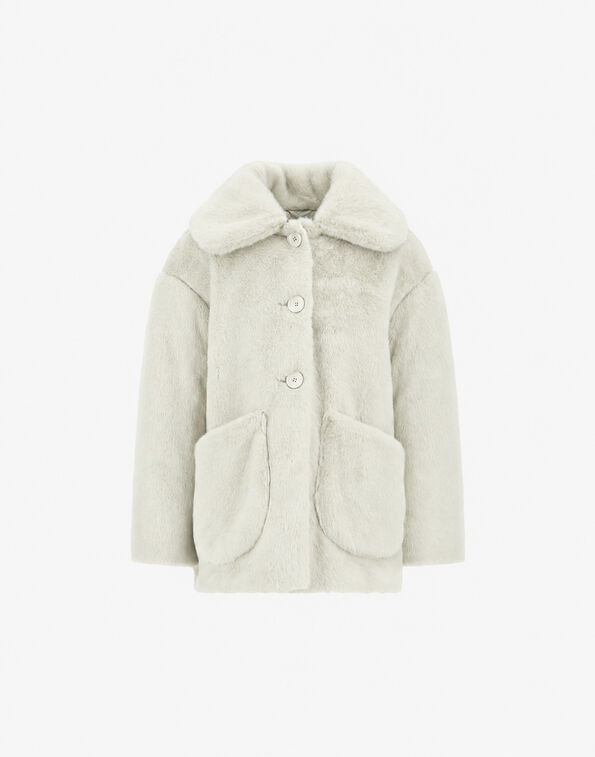 Herno BEAVER-EFFECT FUR-TOUCH COAT  GI000105G126301000