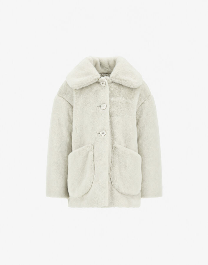 Herno BEAVER-EFFECT FUR-TOUCH COAT  GI000105G126301000