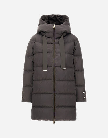 A-SHAPE JACKET IN SATIN in Grey for Women | Herno®