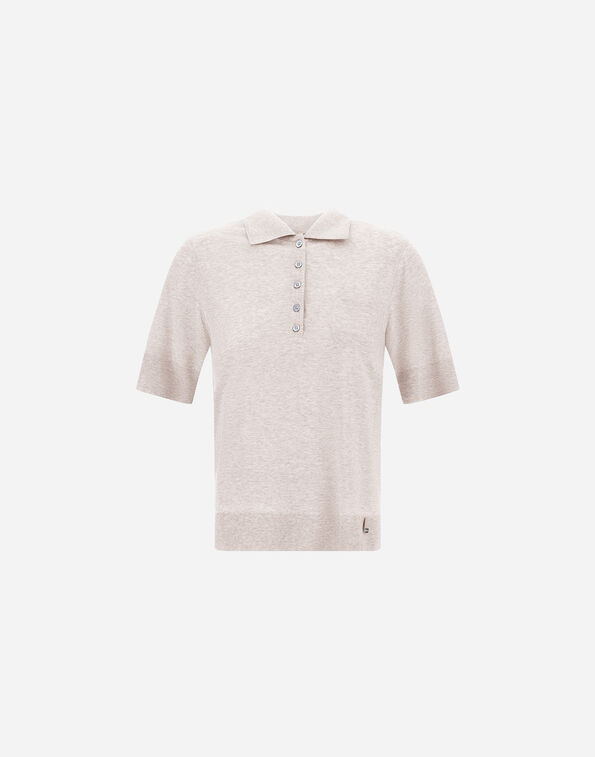 Herno RESORT POLO SHIRT IN KNIT-EFFECT MELANGE JERSEY  JPL0004DR521471985