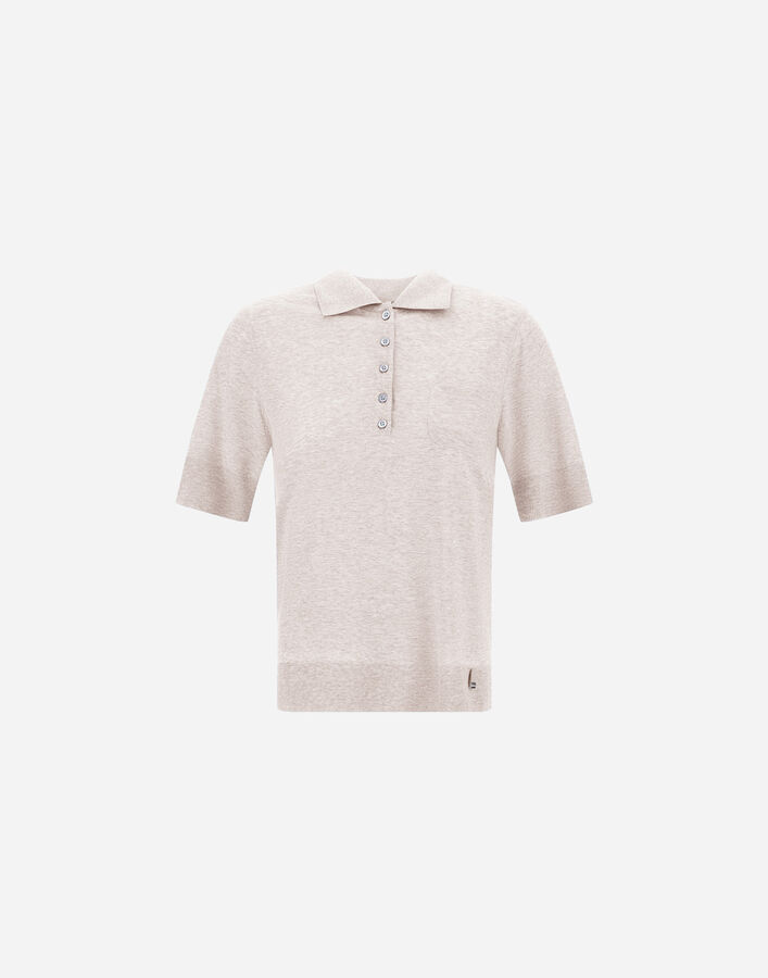 Herno RESORT POLO SHIRT IN KNIT-EFFECT MELANGE JERSEY  JPL0004DR521471985