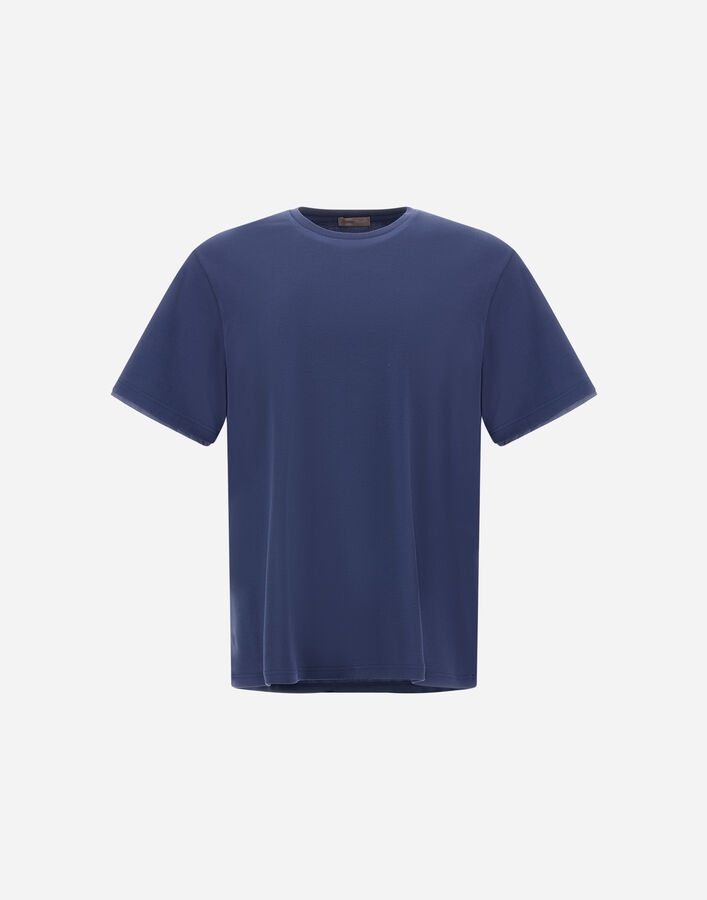 Herno RESORT T-SHIRT IN LIGHTWEIGHT COTTON JERSEY AND STRETCH NYLON  JG00031UR520529122