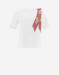 Herno T-SHIRT IN SUPERFINE COTTON STRETCH WITH BUBBLE SCARF  JG000185D520031000