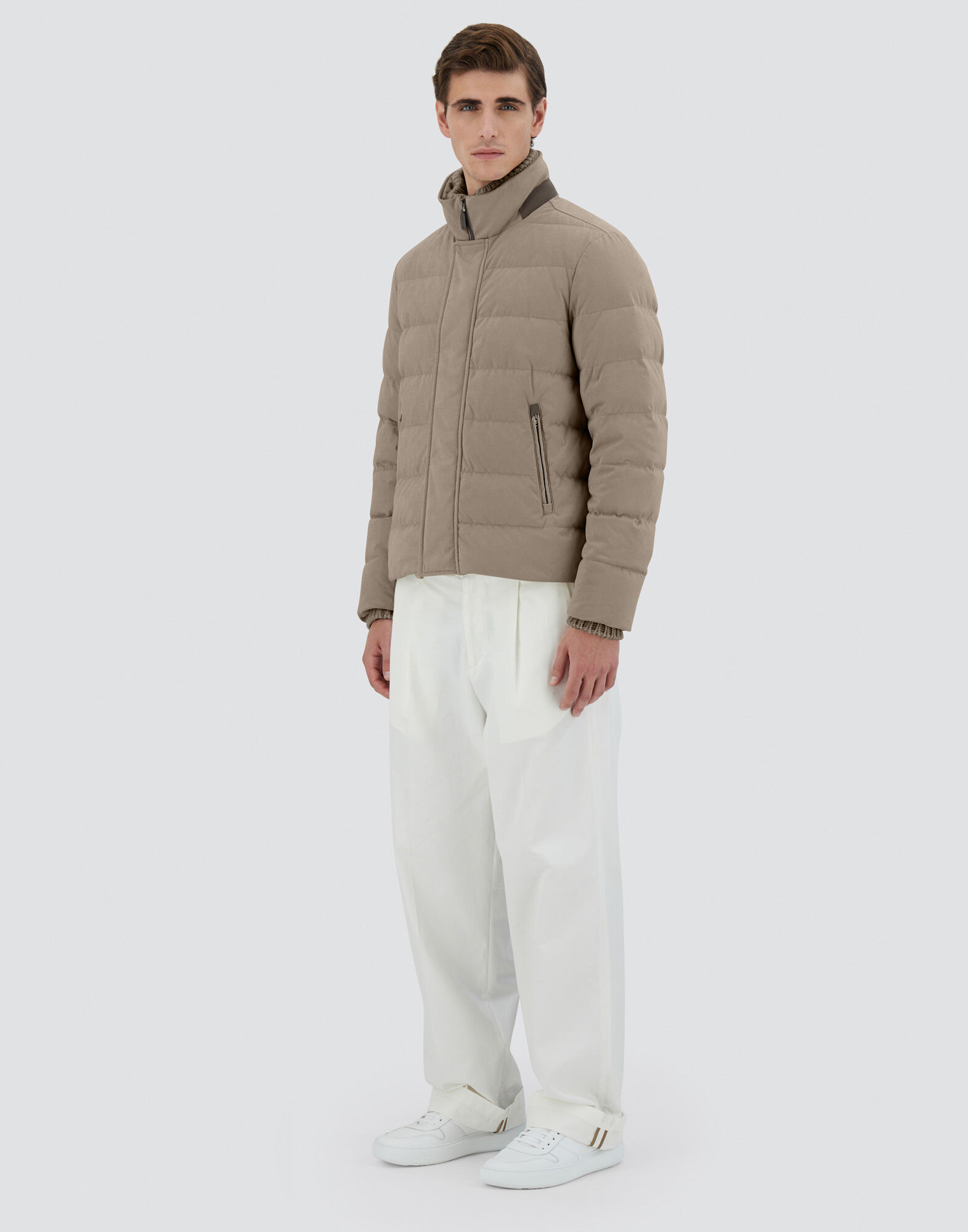 Herno ニットポロ チャコール 48 キレイめ Herno ニットポロ チャコール 48 キレイめ Herno ニットポロ