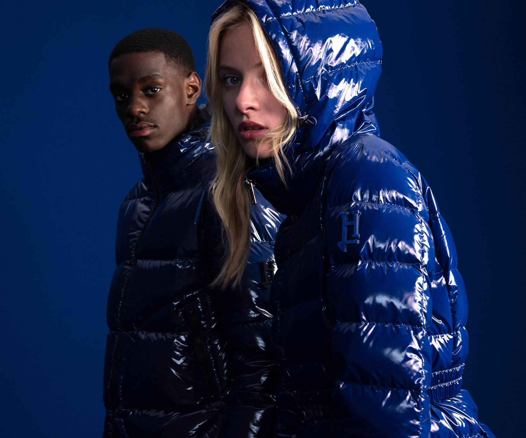 herno stand collar down coat