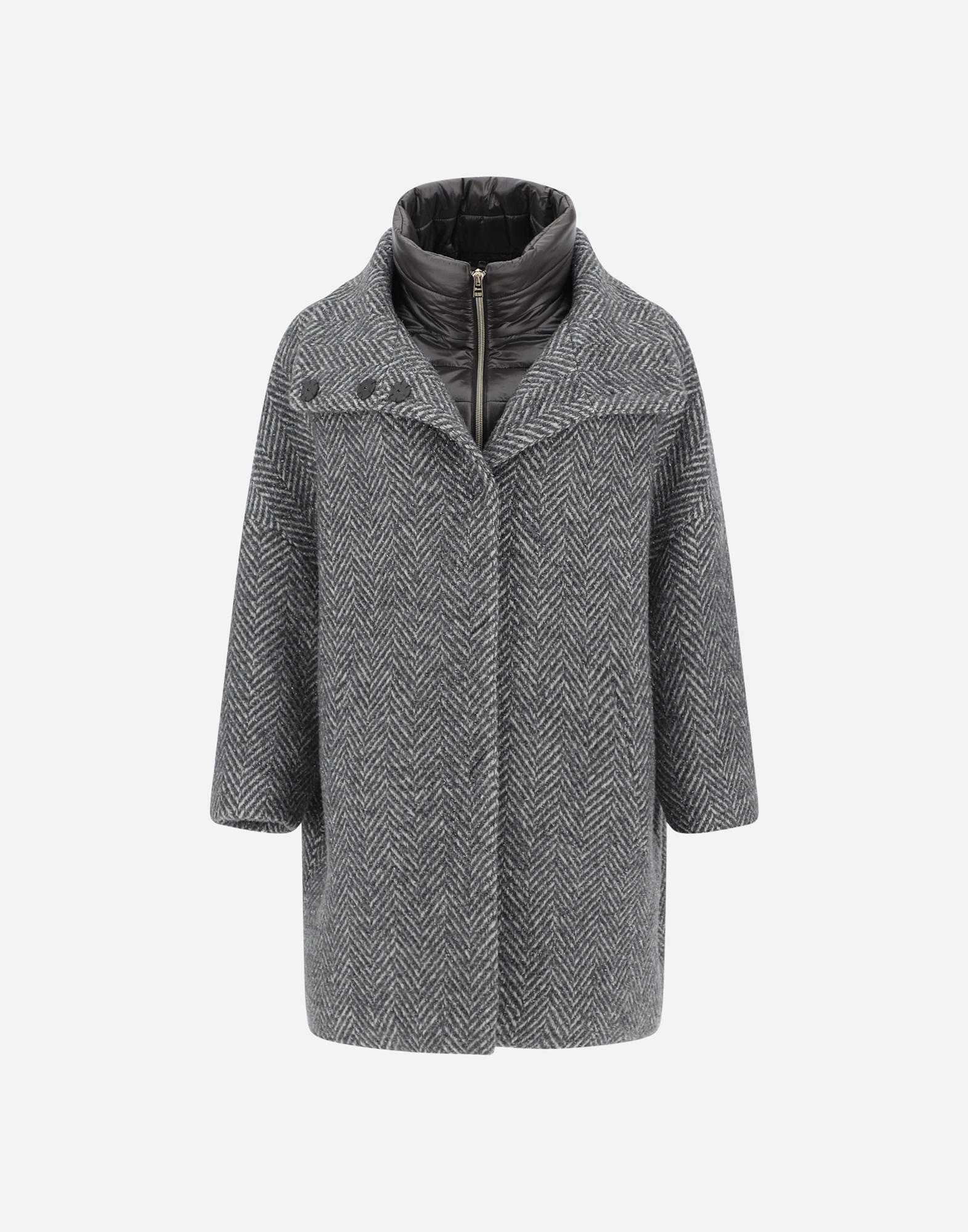 herno herringbone overcoat