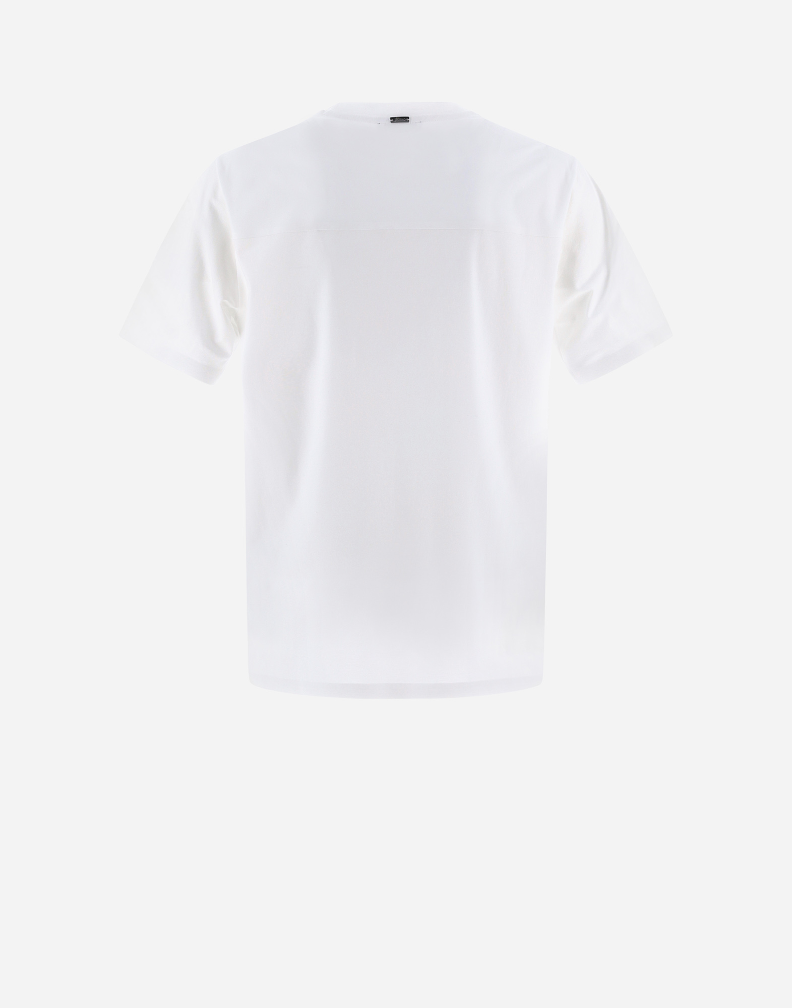 Shop Herno Superfine Cotton Stretch ＆ Light Scuba Tシャツ In White