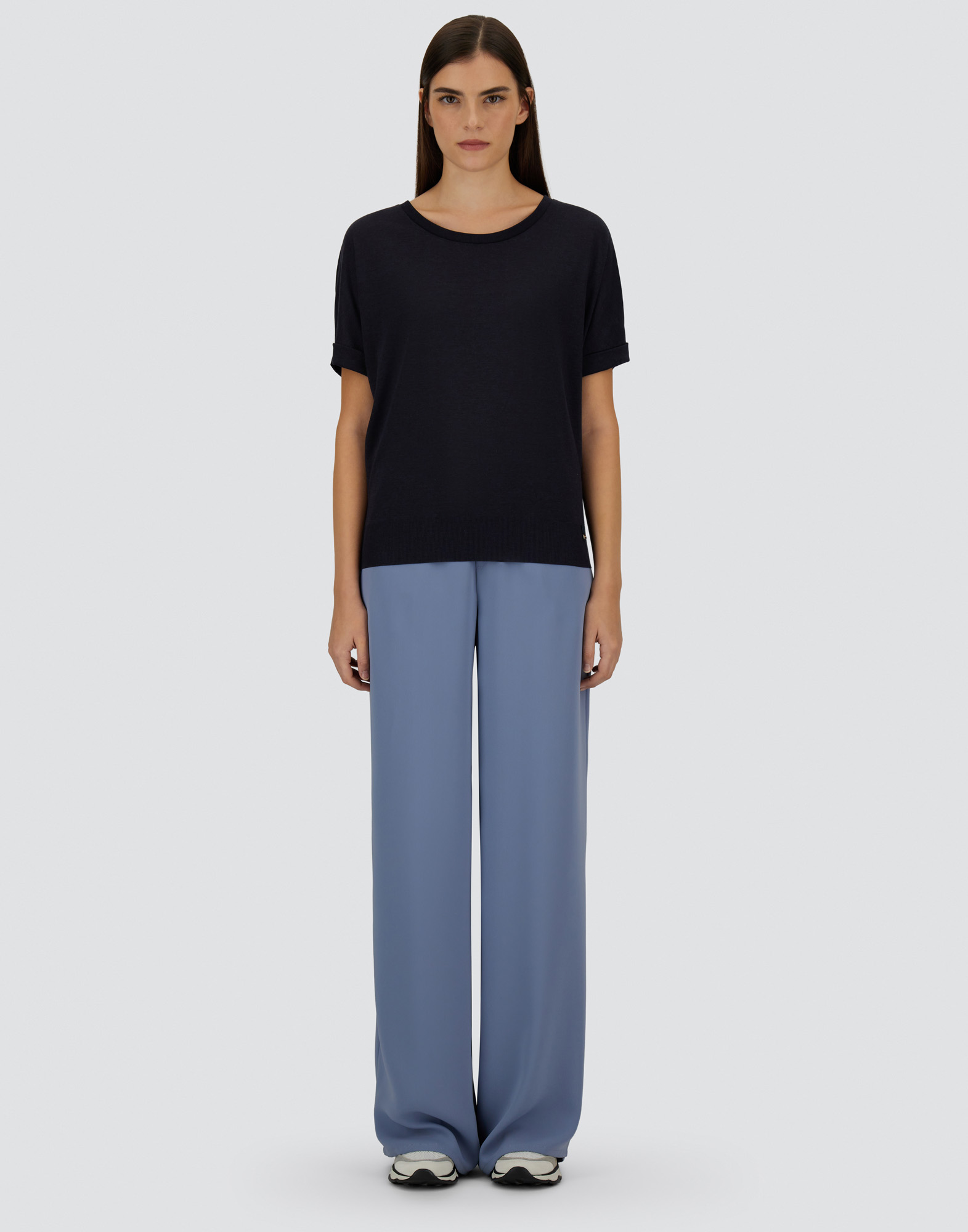 Herno Jogger Pants With Drawstring In Blue