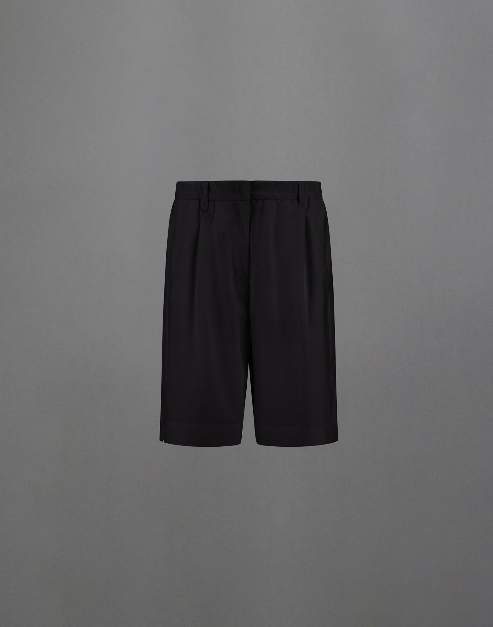 Herno Laminar Shorts In Wool Touch In Black