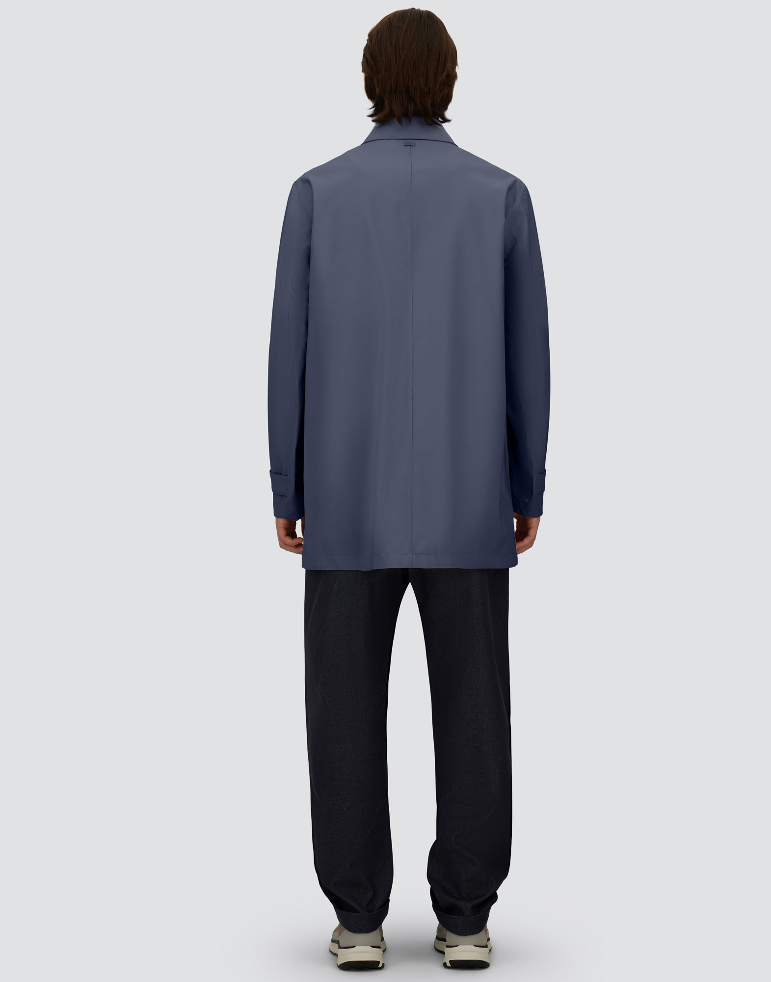 Herno Raincoat In 3 Layers Wool Storm In Multi