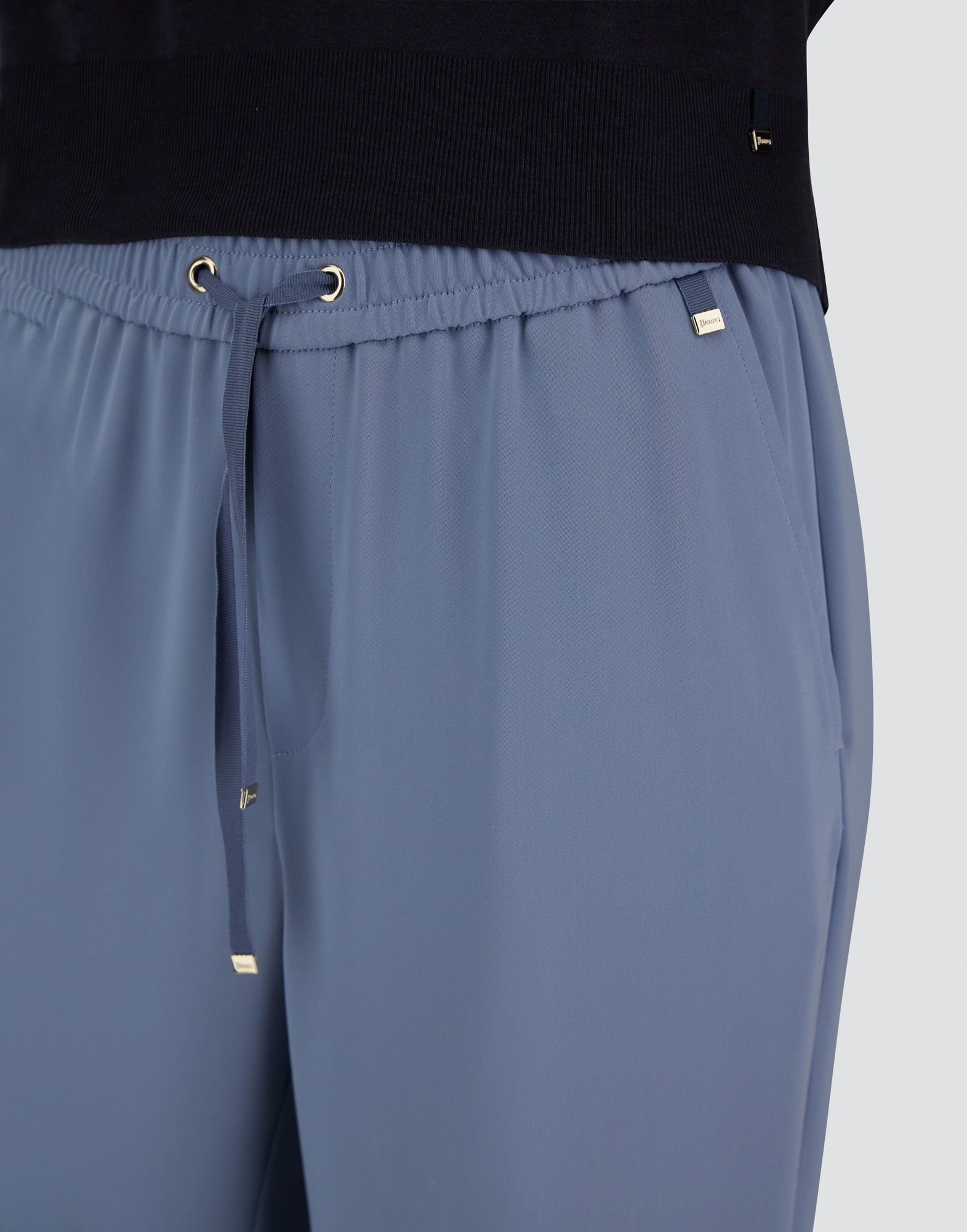 Herno Jogger Pants With Drawstring In Blue