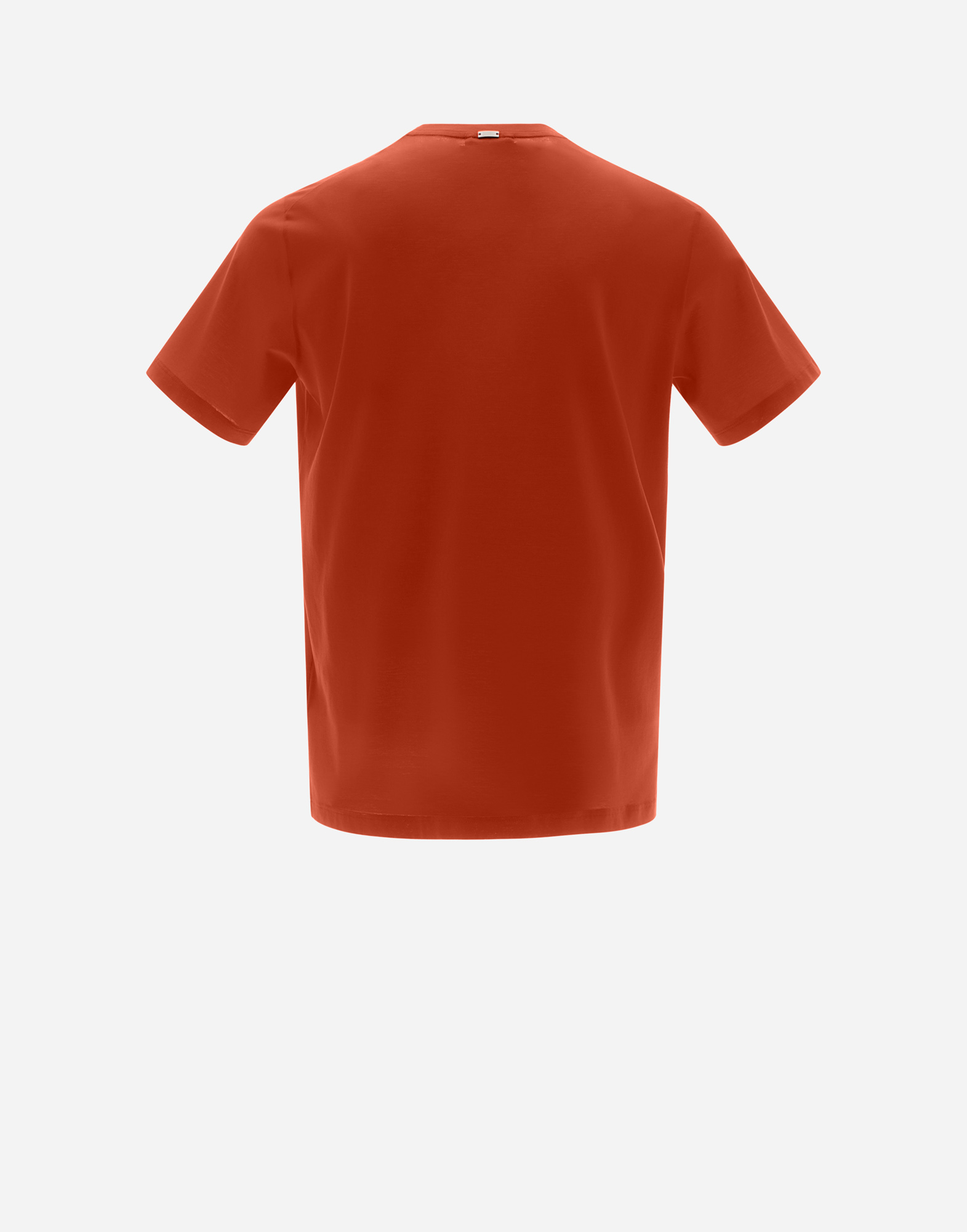Shop Herno T-shirt In Crepe Jersey In Orange