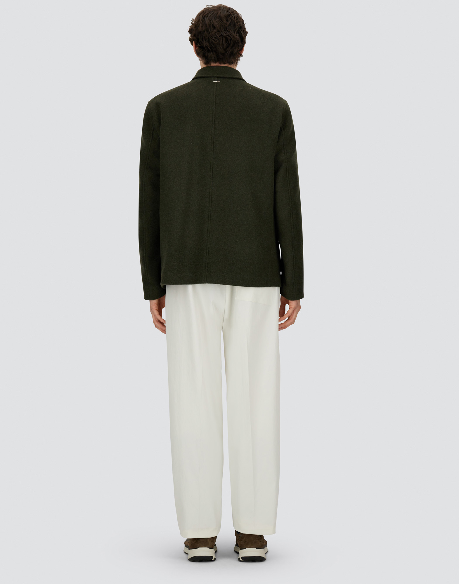 Herno Casual Jacket With Chest Pocket And Collared Design In Green