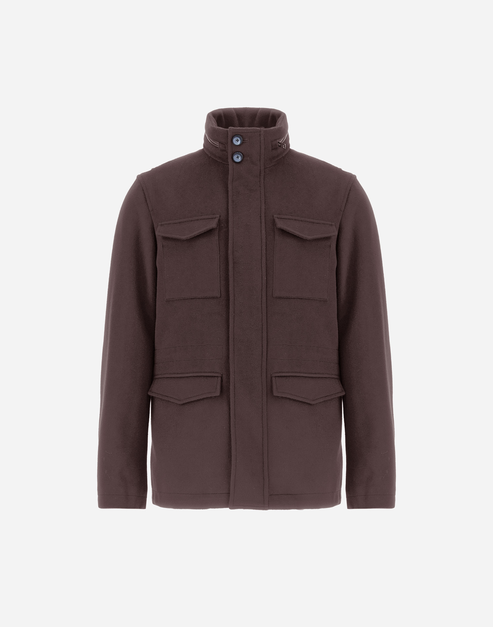 Herno Flap-pocket Jacket In Brown