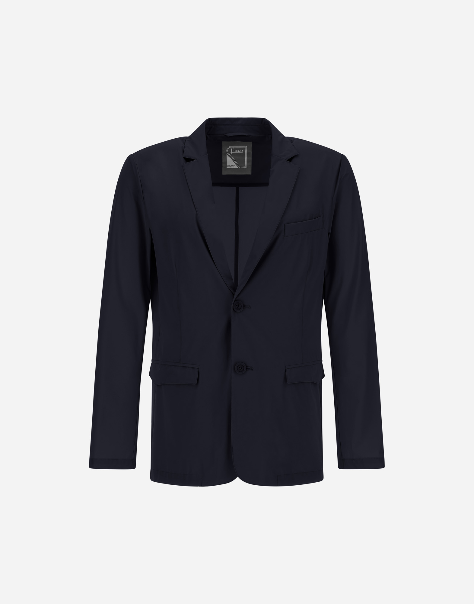 Herno Light Matt Blazer In Blue