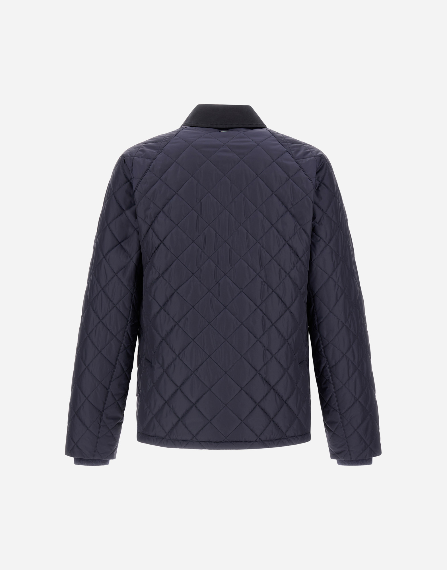 Herno Jacket In Nylon Chamonix And Waxed Tech Cotton In Blue