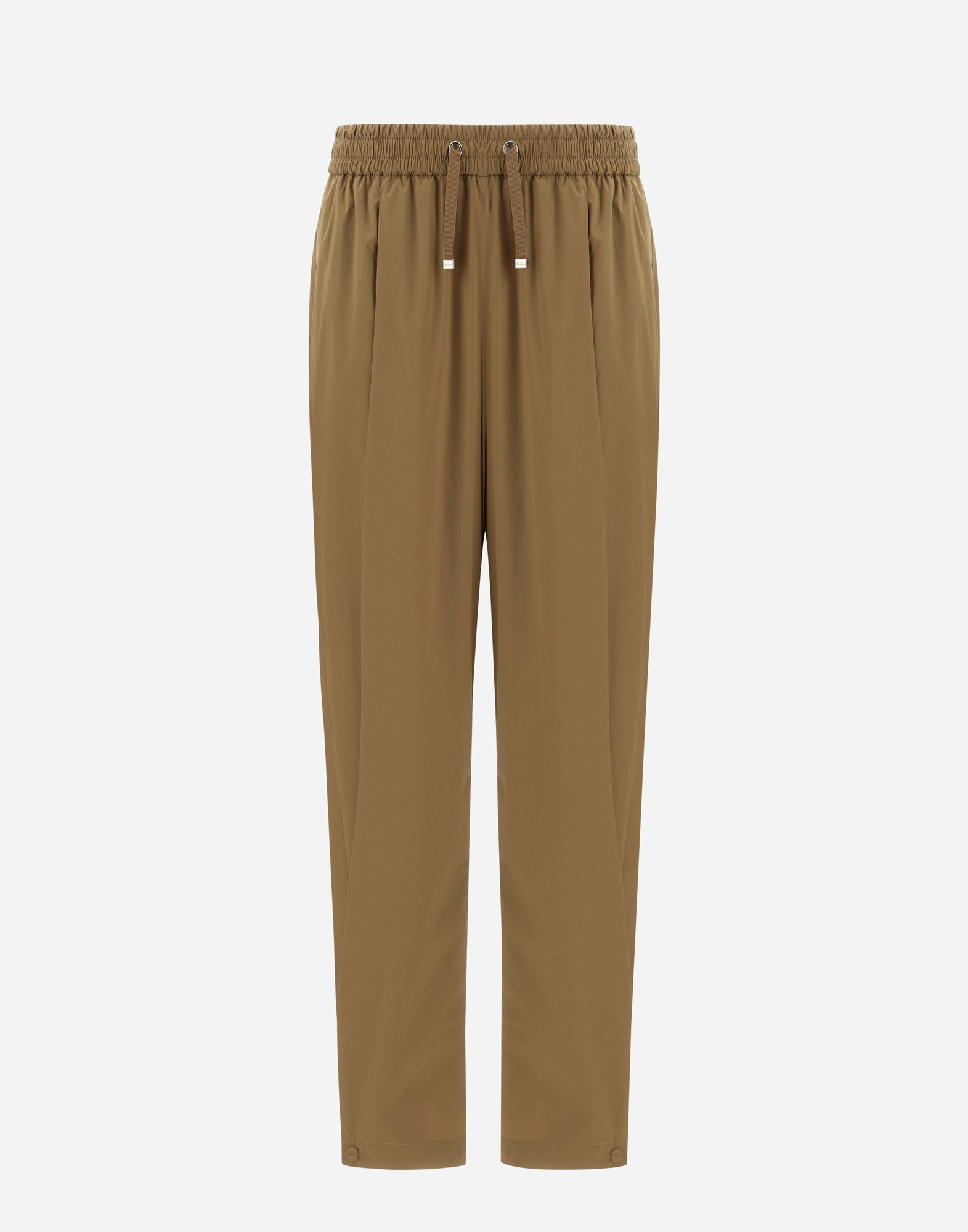 Shop Herno Trousers In Light Nylon Stretch In Copper