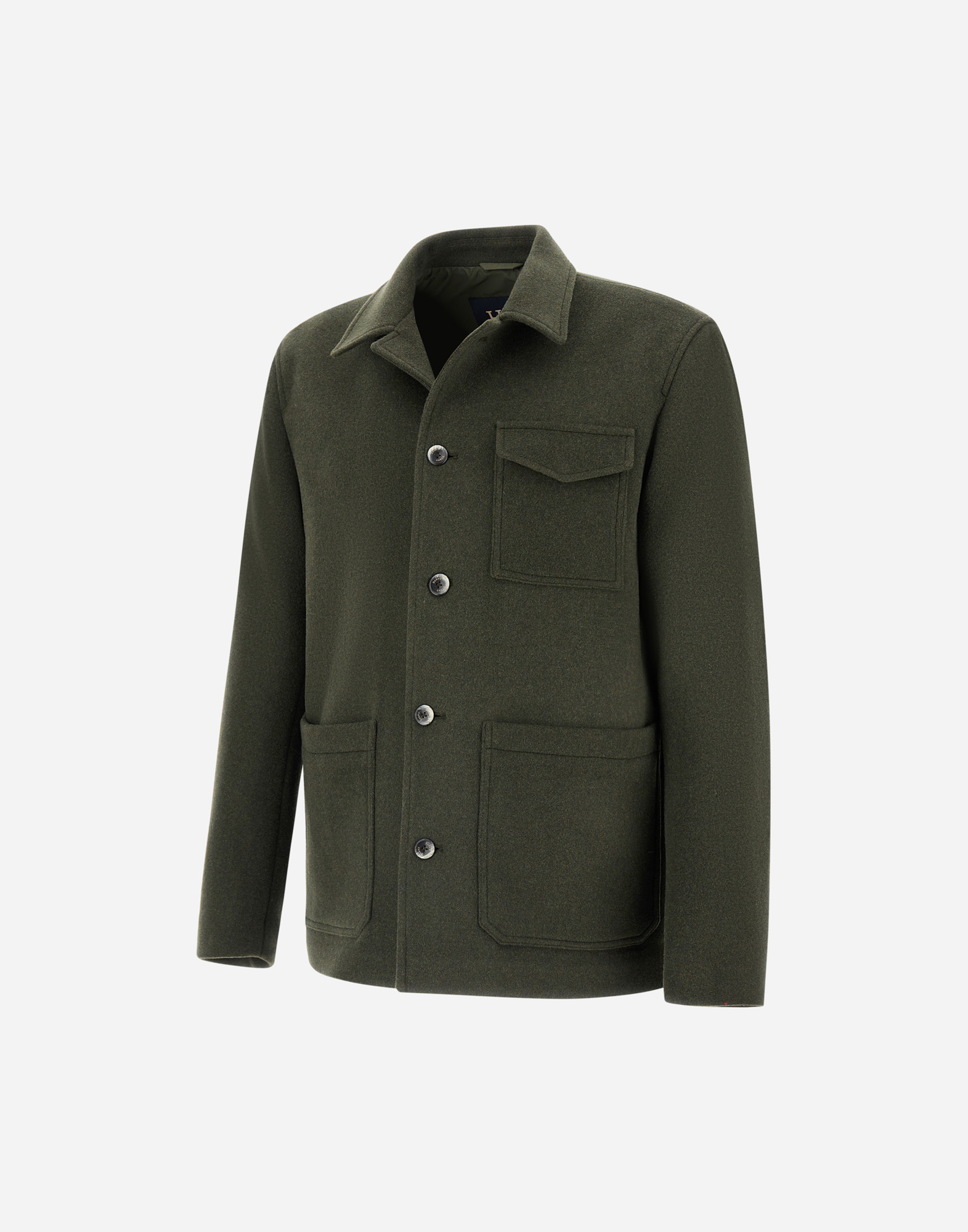 Herno Casual Jacket With Chest Pocket And Collared Design In Green