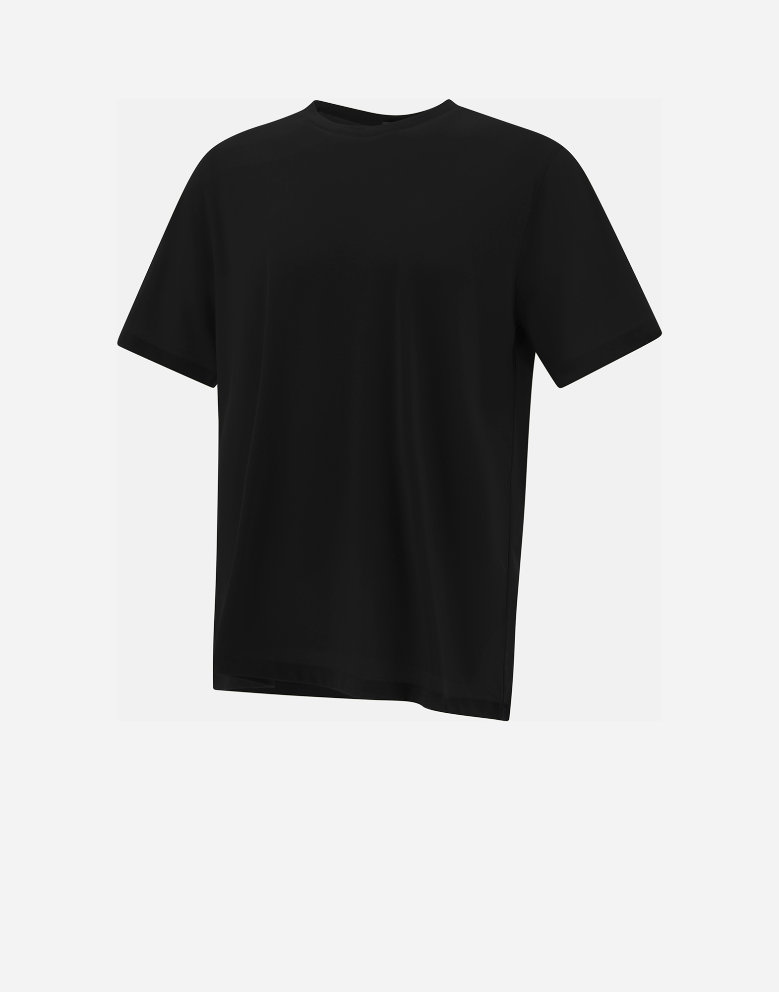Shop Herno クレープジャージー Tシャツ In Black