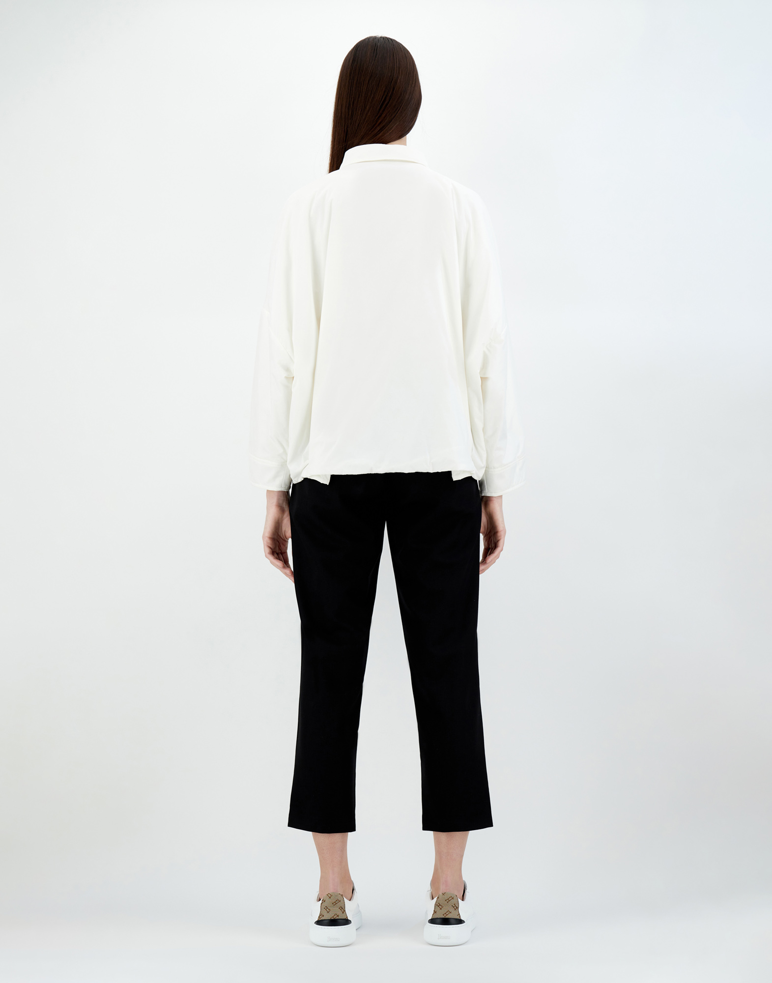 Herno Ecoage Oversized Shirt Jacket In White