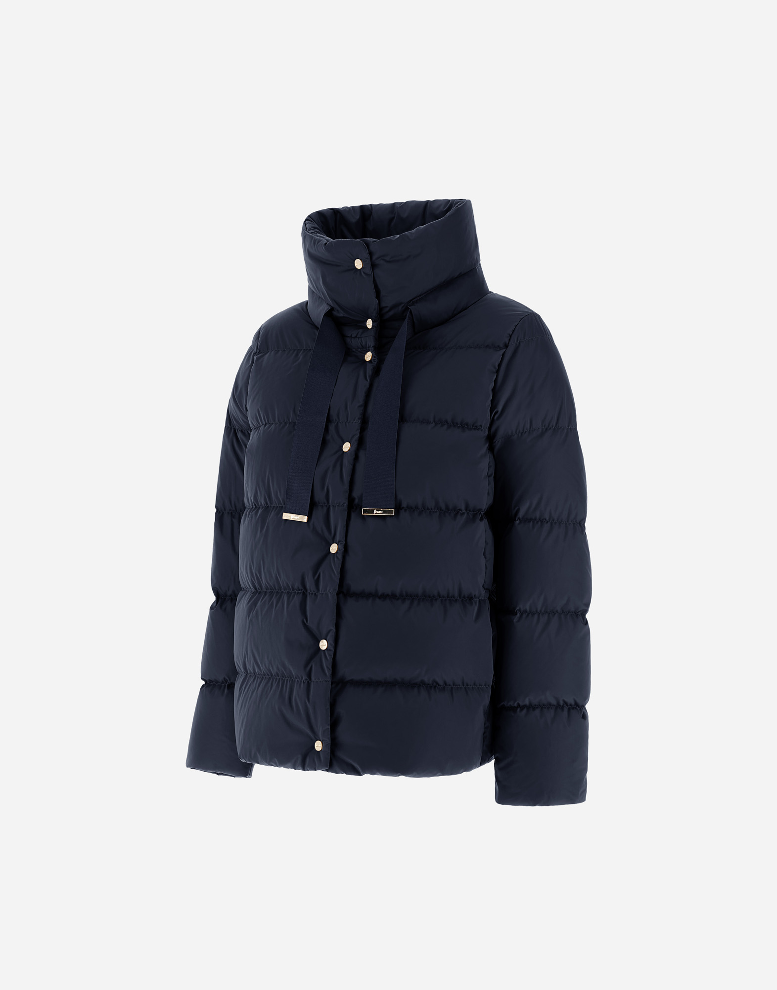 Herno Padded Jacket Featuring Drawstring Elements In New Blue